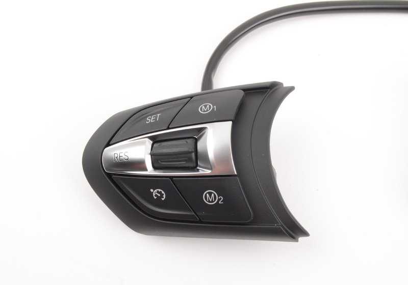 Interruptor para volante multifunción M-Sport OEM 61317849410 para BMW F87, F80, F82, F83, F10, F06, F12, F13, F85, F86. Original BMW.