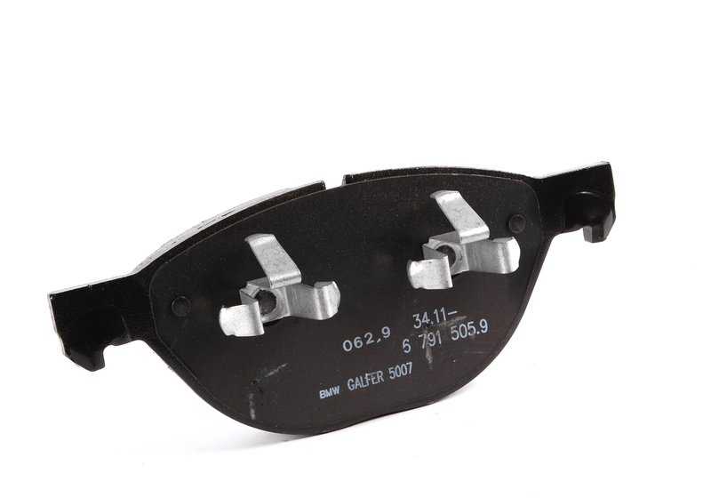 Set di pastiglie dei freni senza amianto OEM 34116791514 per BMW X5 {E70, F15} e X6 {E71}. Compatibile con modelli 3.0SD, 4.8i, XDrive50i, XDrive35D. BMW originale.