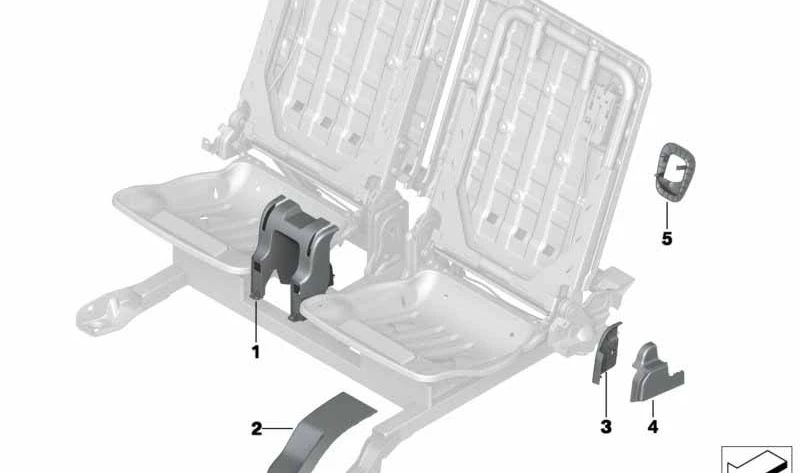 Tapa embellecedora de desbloqueo OEM 52307354080 para BMW F15 (X5). Original BMW.
