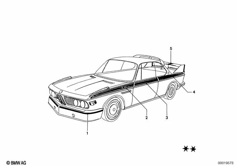 Tira decorativa puerta derecha para BMW (OEM 51141835156). Original BMW.