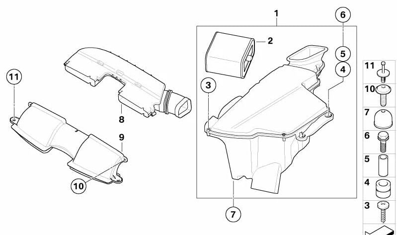 OEM -Zulassung Schalldämpfer 13717838567 für BMW E90 M3, E92 M3, E93 M3. Original BMW.