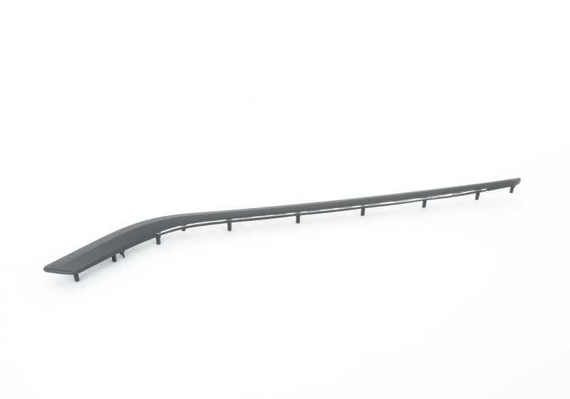 Moldura decorativa izquierda delantera negra OEM 51417389529 para BMW F32, F32N, F33, F33N. Original BMW.