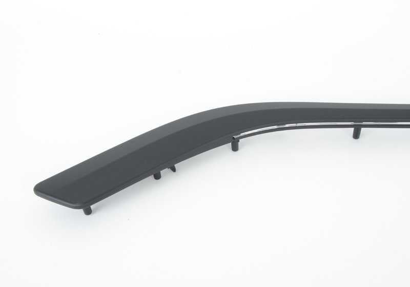 Moldura decorativa izquierda delantera negra OEM 51417389529 para BMW F32, F32N, F33, F33N. Original BMW.