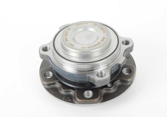 Front hub with bearing OEM 31206872888 for BMW F07, F10, F11, F18, F06, F12, F13, F01, F02, F04, F25. Original BMW.