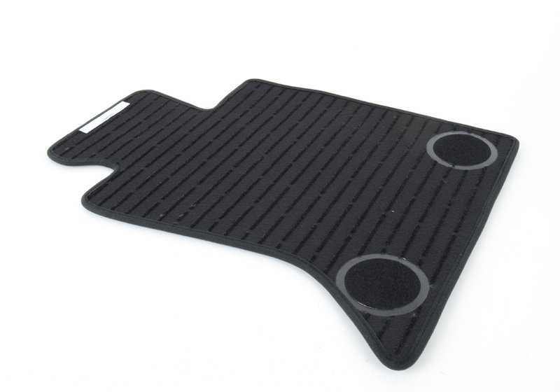 Black Velours OM 51477351387 Rombrillas for BMW F10 and F11 (5er LCI Berlina and Touring with XDrive, all engines). Full front and rear game. Original BMW.