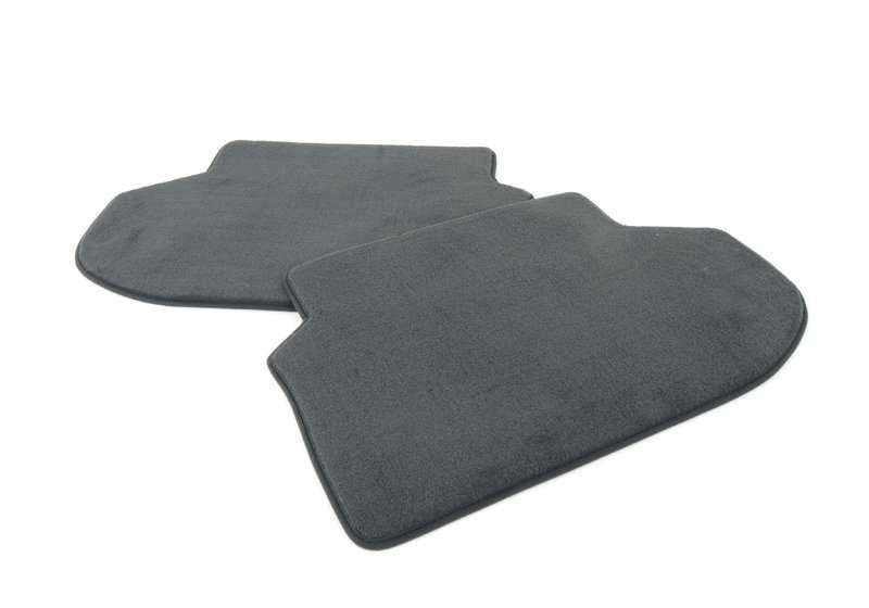 Black Velours OM 51477351387 Rombrillas for BMW F10 and F11 (5er LCI Berlina and Touring with XDrive, all engines). Full front and rear game. Original BMW.