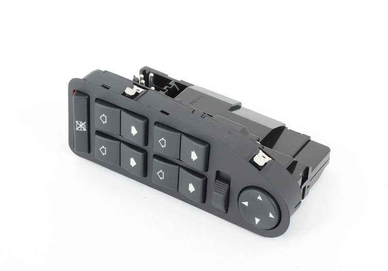 Módulo interruptor eléctrico original OEM 61319362762 para BMW E39, E38 (Control del elevalunas y ajuste de espejos). Original BMW