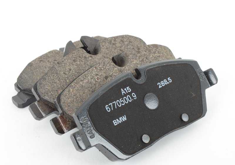 Juego de pastillas de freno con sensor OEM 34112289143 para MINI R55, R56, R57 (todas las versiones compatibles). Original MINI.