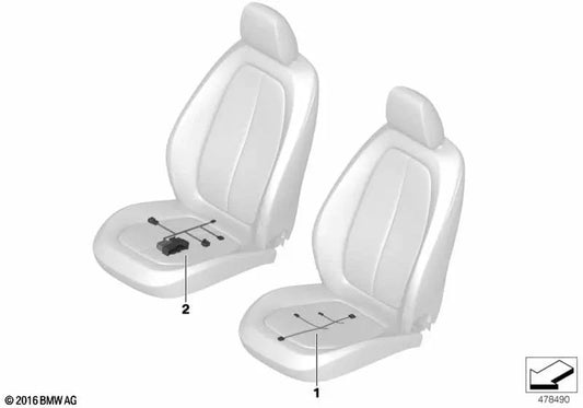 Conjunto de cabos do assento direito OEM 61128716519 para BMW G20, G21, G26, i4 e muito mais. BMW genuíno.