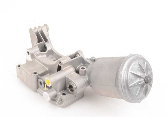 Portador de grupos con filtro de aceite OEM 11421738640 para BMW Serie 3 E36, Serie 5 E34. Original BMW.