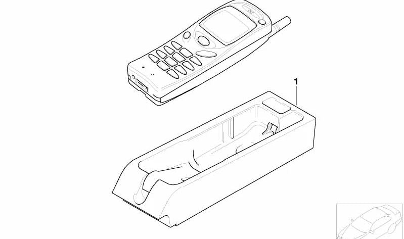 Módulo de teléfono GSM OEM 84218380967 para BMW E39, E38. Original BMW.