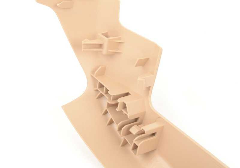 Paramento de rail exterior delantero derecho OEM 52107318988 para BMW F07 GT, F11, F10, F01, F02, F03. Original BMW.