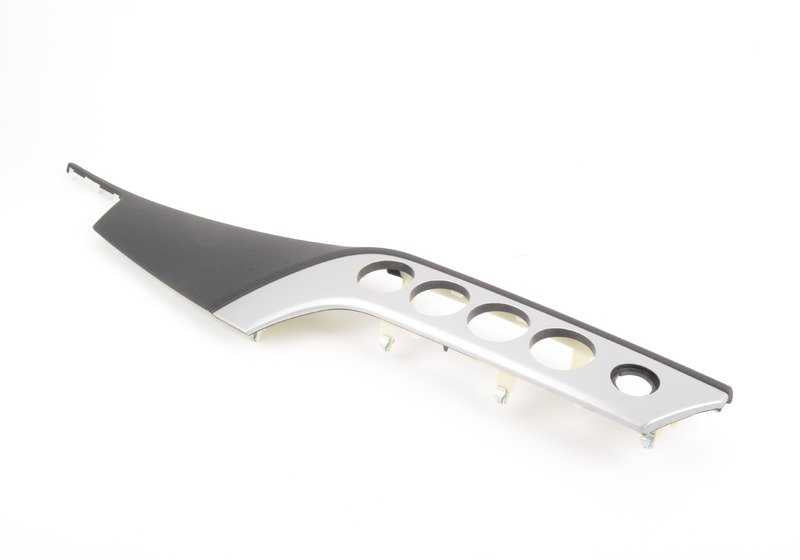 Embellecedor salpicadero aluminio cepillado derecho OEM 51459129228 para BMW E89 Z4. Original BMW.