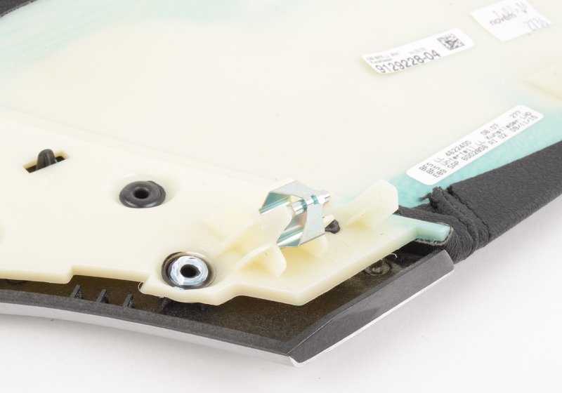 Embellecedor salpicadero aluminio cepillado derecho OEM 51459129228 para BMW E89 Z4. Original BMW.