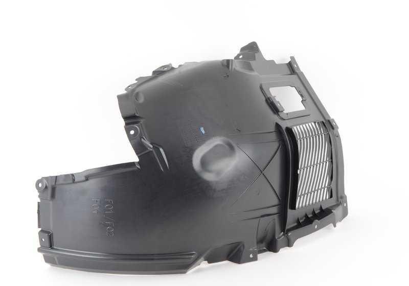 Cubierta interior del paso de rueda delantero derecho OEM 51717302378 para BMW F01, F02. Original BMW.
