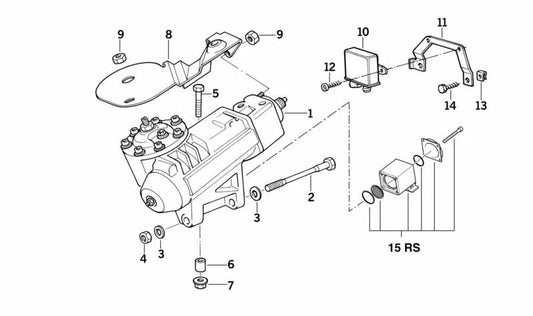 Servotronic Control Unit for BMW E34, E24, E32, E31 (OEM 32431162705). Original BMW.