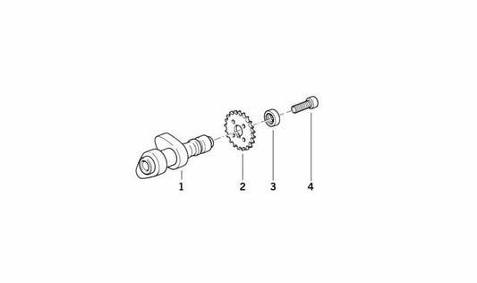Árbol de levas OEM 11311342961 para motos BMW R1150GS, R1150R, R850R... y más. Original BMW Motorrad.