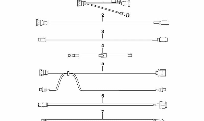 Cable adaptador calefacción auxiliar OEM 12517790686 para BMW E46 {330d, 330Cd, 330d xDrive} compatible con motores M57T. Original BMW.