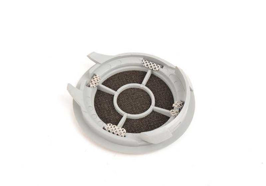 Rejilla altavoz trasero color blanco loto OEM 51432264491 para BMW E36 {318i, 318is, 320i} todos los modelos compatibles 1993-1999. Original BMW.