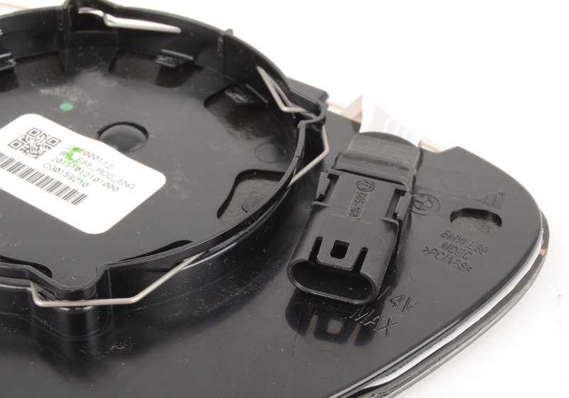 Glass retrovisore convesso a destra con riscaldamento OEM 51167233086 per BMW E89, I12, I15. BMW originale.
