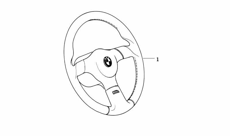 SPORTS STEOR M Technic Black OEM 32332226677 for BMW E32 and E34. Original BMW.