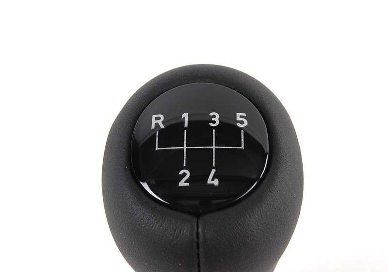 Leather Gear Shift Knob for BMW E46, E39 (OEM 25111434717). Original BMW