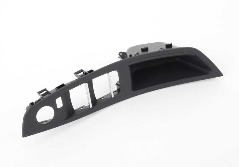 Manilla interior puerta izquierda negra OEM 51417225865 para BMW F10, F10N, F11, F11N, F18N. Original BMW.
