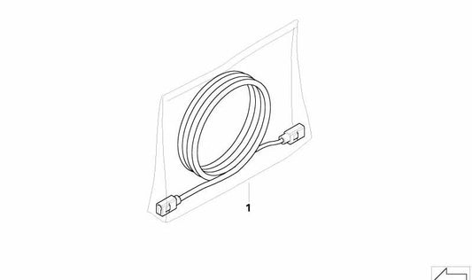Cable de antena Diversity OEM 61116964899 para MINI R50, R53... y más. Original MINI.