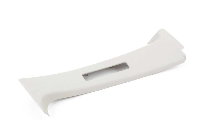 Cubierta interior pilar central derecho color gris arena OEM 51438189194 para BMW E36. Pieza original BMW.