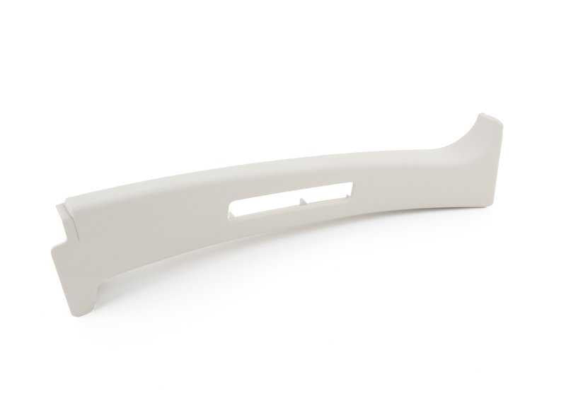 Cubierta interior pilar central derecho color gris arena OEM 51438189194 para BMW E36. Pieza original BMW.