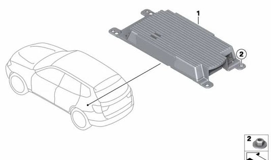 Combox Media OEM 84109257160 para MINI R56 LCI, Clubman R55 LCI, Cabrio R57 LCI, Coupé R58, Roadster R59, Countryman R60, Paceman R61 y más. Original MINI.