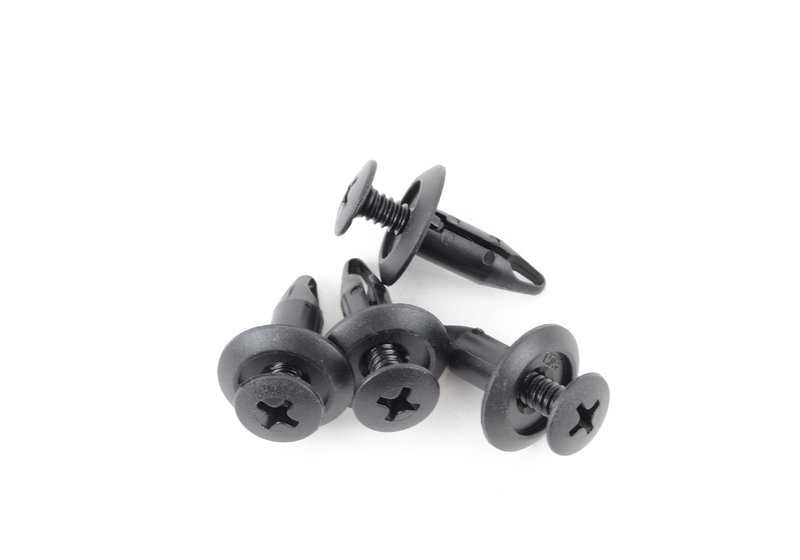 Kit de fijaciones para paragolpes delantero OEM 51112410006 para BMW E90, E90N, E91, E91N, E92, E92N, E93, E93N. Original BMW.
