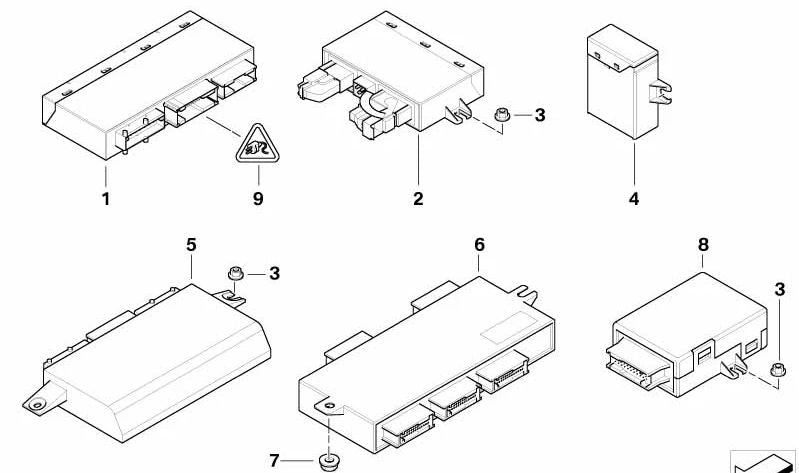 OEM Electric Capota Modul 61356902021 für BMW E52 (Z8). Original BMW.