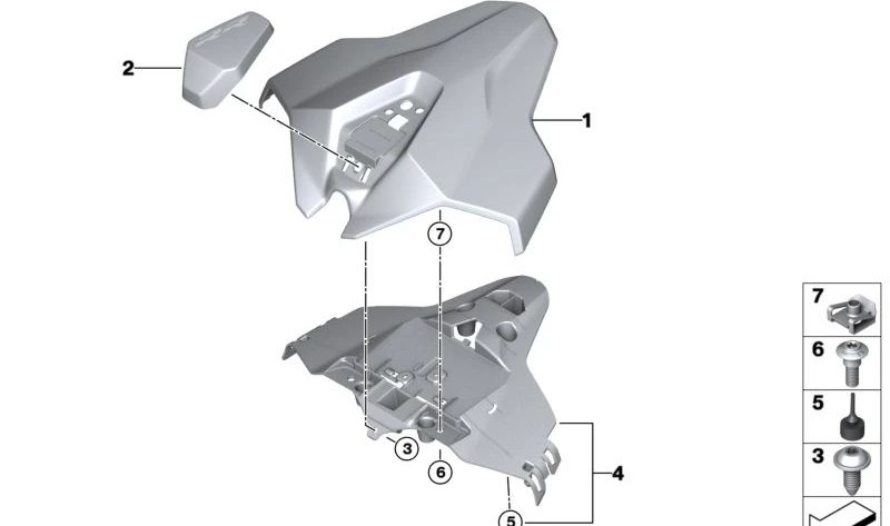 Cojín asiento OEM 46631541927 para BMW Motorrad R1200GS, R1200GS Adventure, R1200R, R1200RT, R NineT, HP2 Enduro, HP2 Megamoto. Original BMW Motorrad.