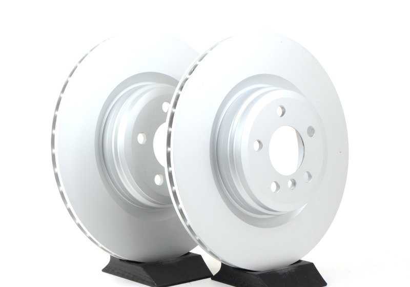 Ventilated brake disc for BMW 5 Series F07, F07N, 6 Series F06N, 7 Series F01, F01N, F02, F02N, F04 (OEM 34216775291). Genuine BMW