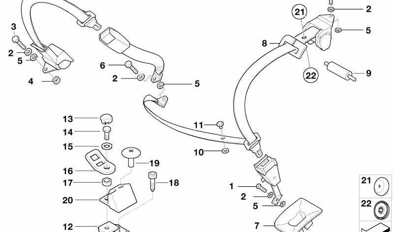Engranaje tensor de correa OEM 72118171504 para BMW E38. Original BMW.
