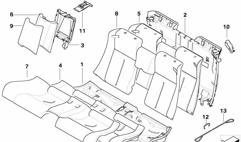 Left Seat Belt Outlet Trim for BMW E63, E64 (OEM 52207918705). Original BMW
