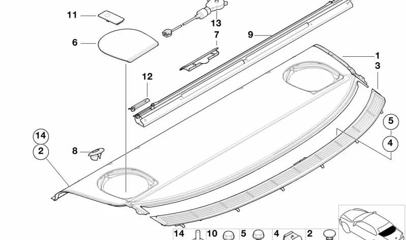 Reposabrazos central OEM 51468289513 para BMW E46. Original BMW.