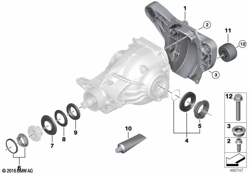 Amortiguador de Vibraciones para BMW Serie 5 G30, G31, G60, X6 G06 (OEM 33108660051). Original BMW