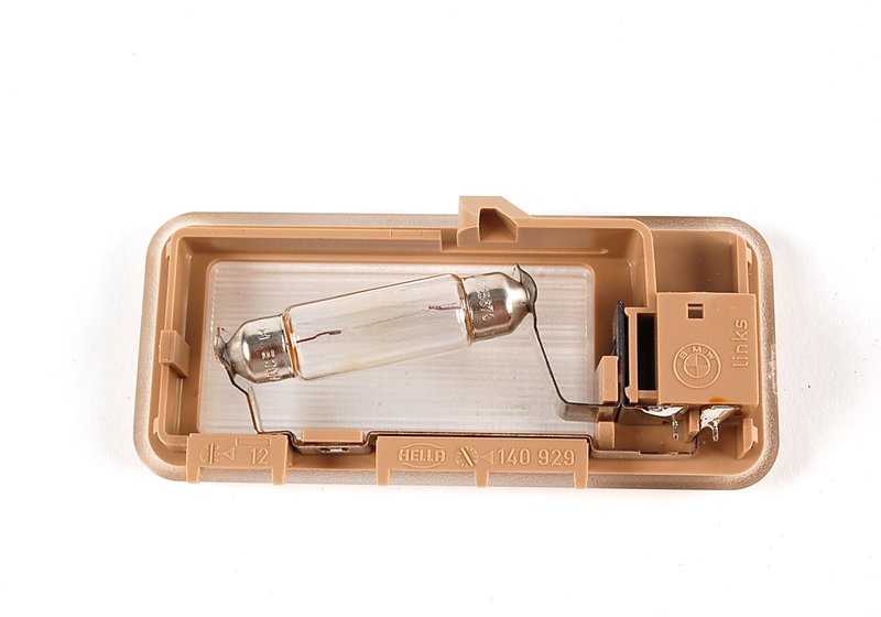 Luz de espejo izquierda OEM 63316962001 para BMW 3' E36, 3' E46, X3 E83, X5 E53... y más. Original BMW.