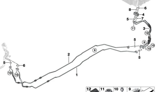 Tornillo con arandela OEM 13517632572 para BMW {E81, E82, E87, E88, F20, F21, F40, F22, F23, F44, F45, F46, F87, E90, E91, E92, E93, F30, F31, F34, F80, G20, G21, F32, F33, F36, F82, F83, E60, E61, F07, F10, F11, G30, G31, F06, F12, F13, G32, F01, F0