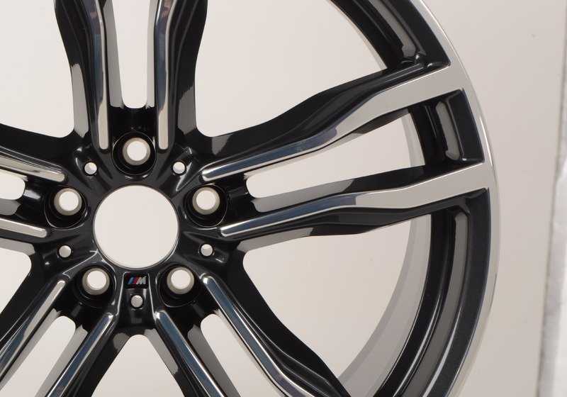 Llantas de aleación M Doble Radio 612 OEM 36112284652 para BMW X5 M F85 y X6 M F86. Color gris orbit bicolor, 21”. Original BMW.