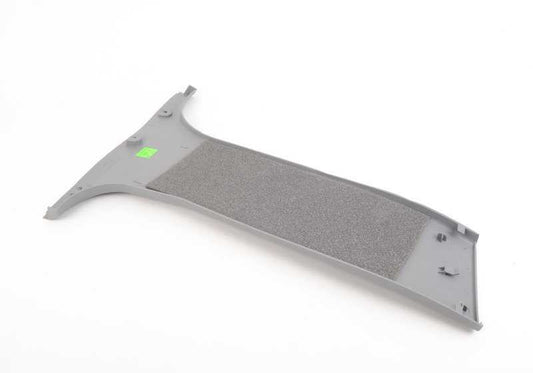 Moldura interior pilar central inferior izquierdo gris OEM 51438207195 para BMW E39 520d, 520i. Original BMW.