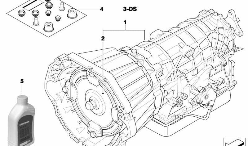 Convertidor de par OEM 24401422202 para BMW E39, E38. Original BMW.
