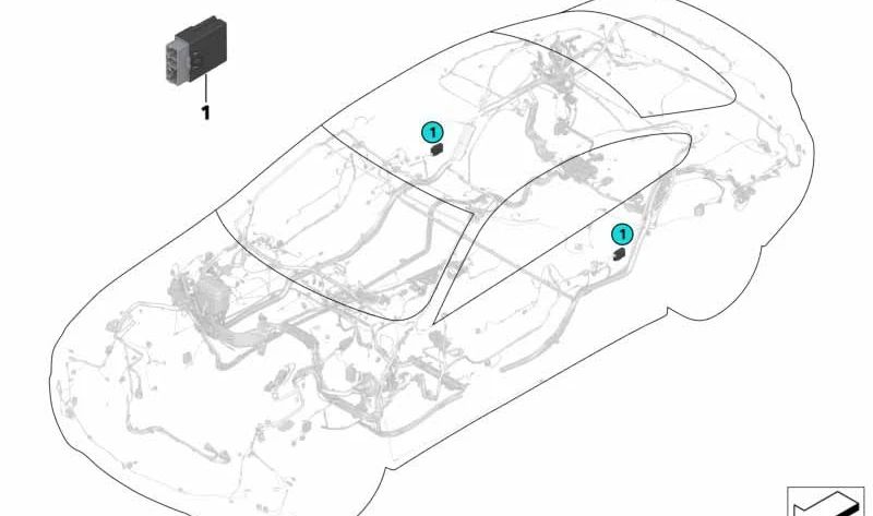OEM LCPA Module 61359273584 for BMW E92 (316i, 318i, 320d), F32, E61. Compatible with several models according to electrical configuration. Original BMW.