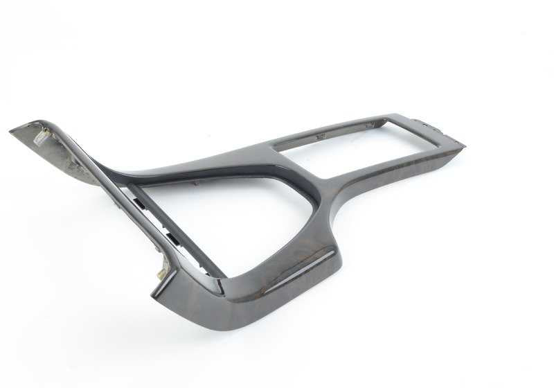 Moldura de madera para consola central inferior OEM 51167124562 para BMW X5 E53. Original BMW.