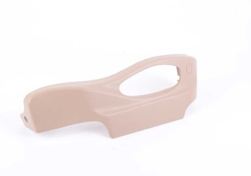 Embellecedor lateral asiento derecho beige OEM 52108261344 para BMW X3 E83 y BMW X5 E53. Pieza original BMW.