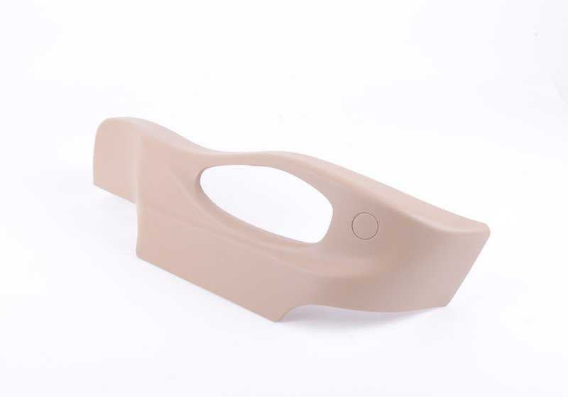 Embellecedor lateral asiento derecho beige OEM 52108261344 para BMW X3 E83 y BMW X5 E53. Pieza original BMW.