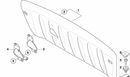 Cacha des OEM -Griffs 51492758420 für Mini Cabrio R57, R57 LCI. Original Mini.