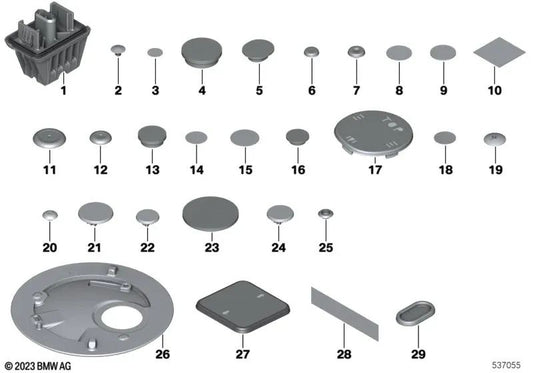 Cubierta de cilindro de freno OEM 51717363246 para BMW Serie 2 G87, Serie 3 G21, Serie 4 G22, Serie 5 G60, Serie 7 G70, Serie 8 F91, X5 G05, X6 M F96, Z4 G29... y más. Original BMW.